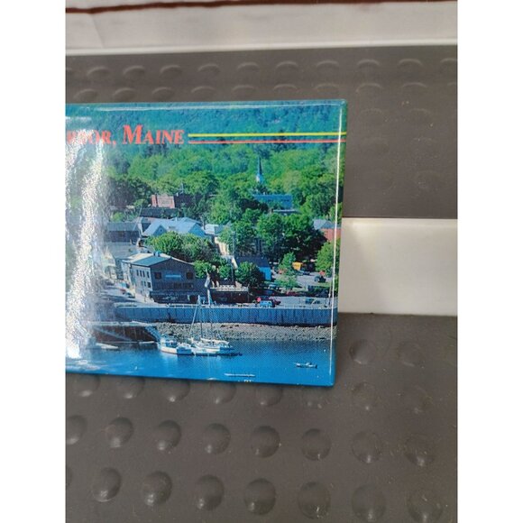 Bar Harbor Maine Souvenir Fridge Magnet - Scenic Harbor View - Picture 5 of 5